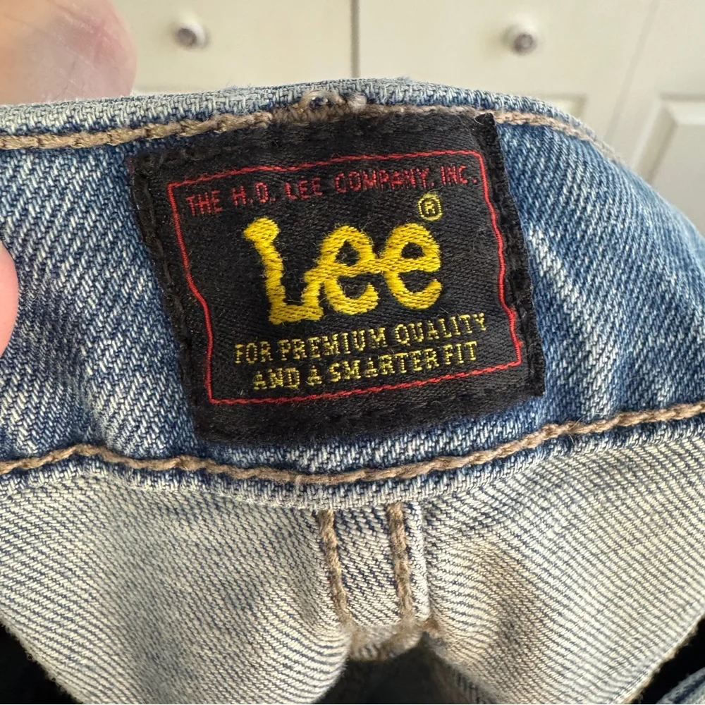 Lee blue denim straight leg jeans size 12 long